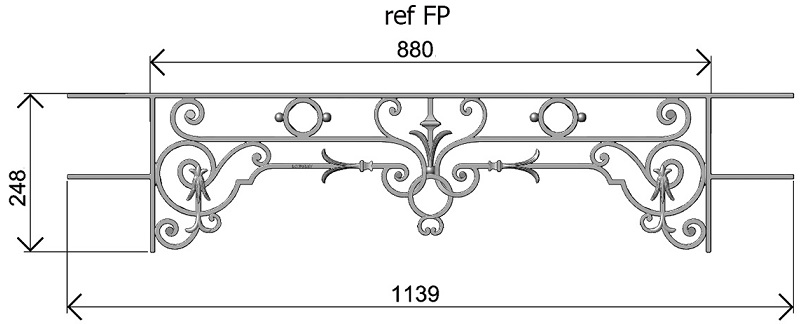 BARRE D'APPUI DE FENETRE GARDE CORPS BALUSTRADE LOISELET - FP